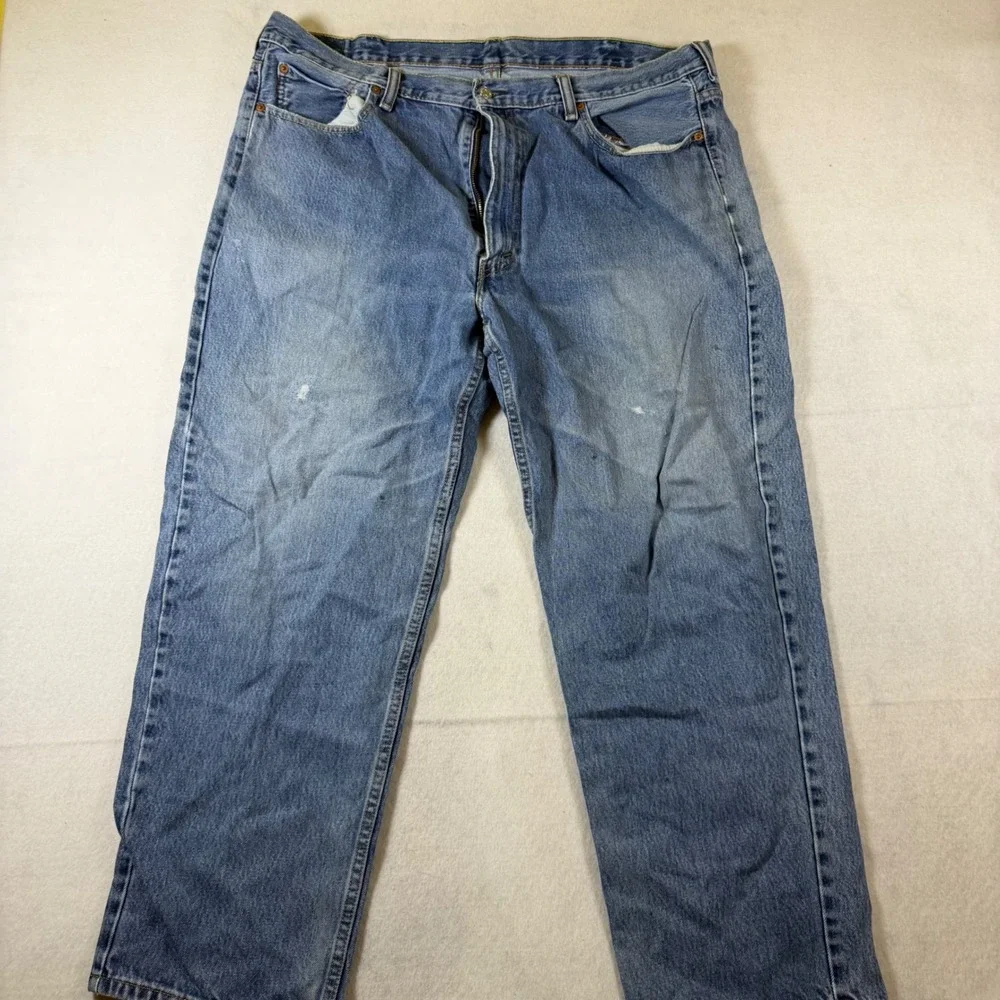 Levis 550 Relaxed Fit Tapered Leg Mens Blue Jeans 44x30 Medium‎ Wash